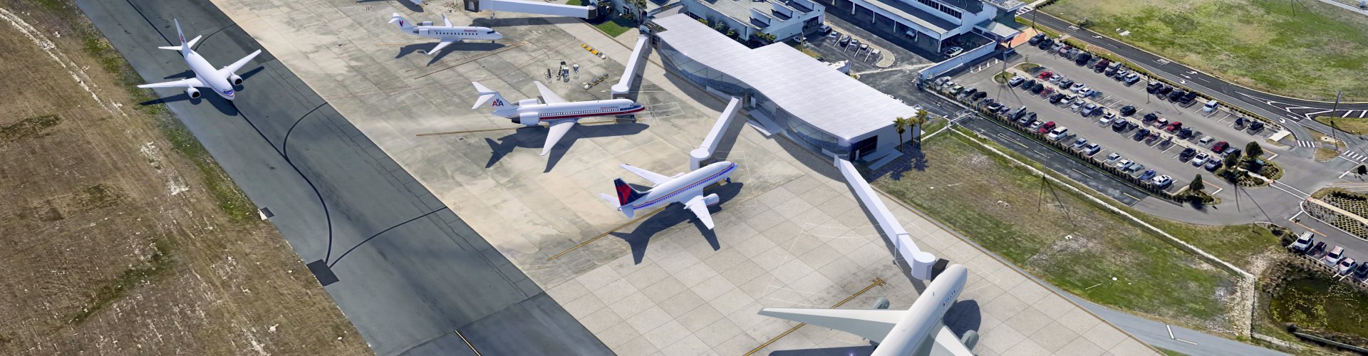 Family arrivals at Gainesville Regional Airport, FL, US Airport