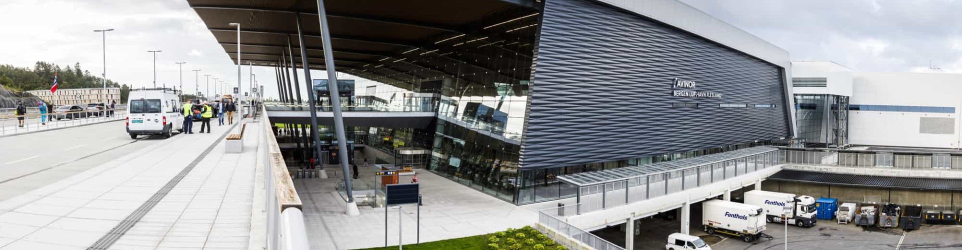 Family arrivals at Bergen Airport Flesland, NO Airport