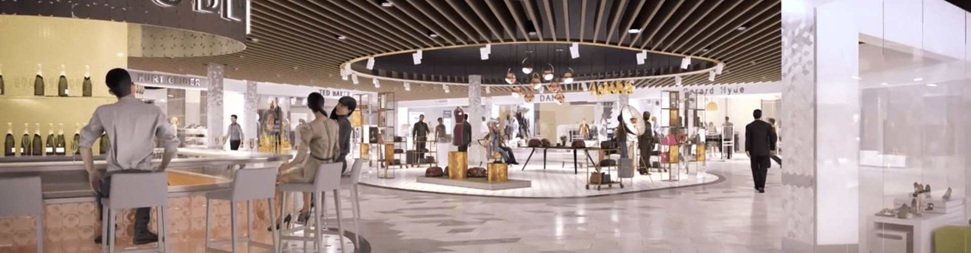 Sunset terminal shot at Luton Airport, UK Airport