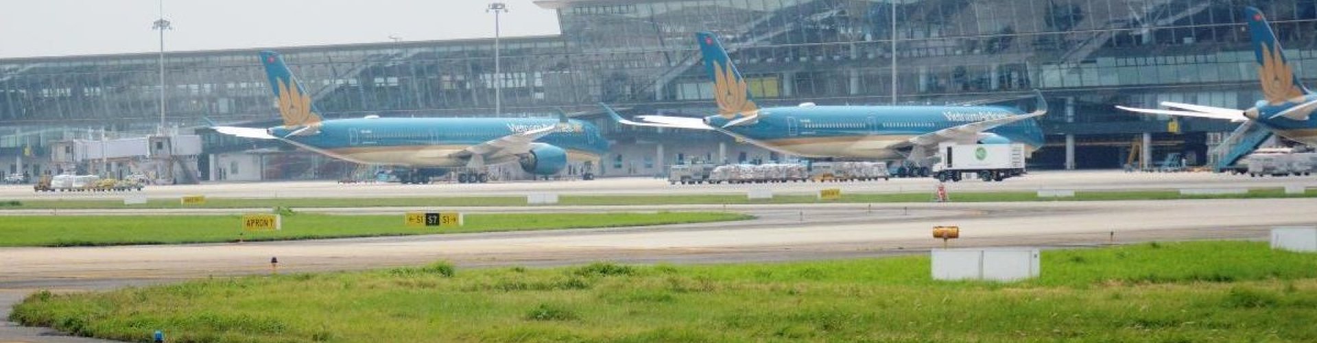 Sunset terminal shot at Noi Bai Airport, VN Airport