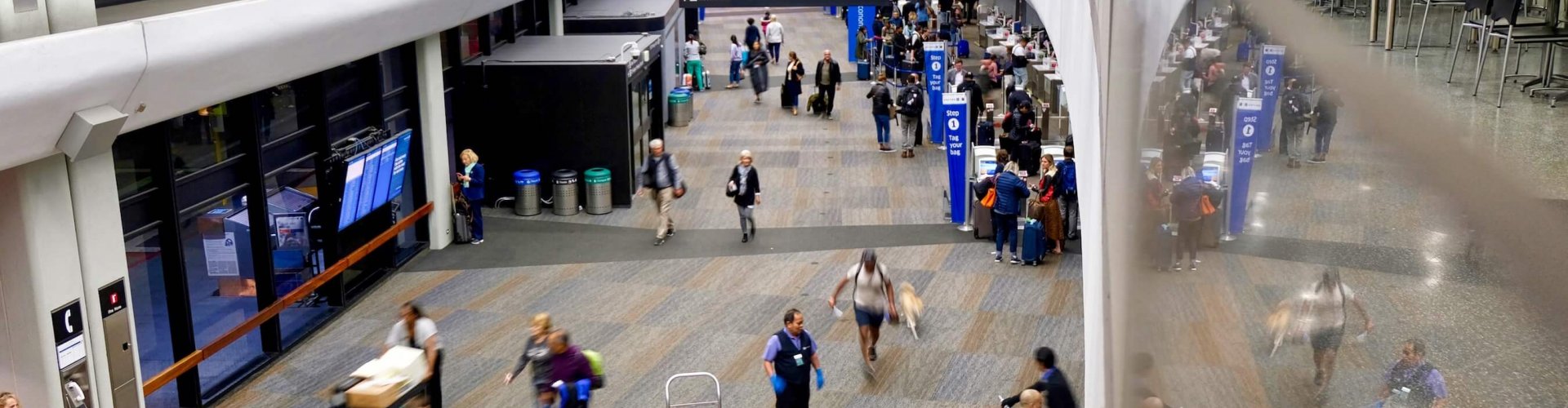 Family arrivals at San Francisco Airport, CA, US Airport