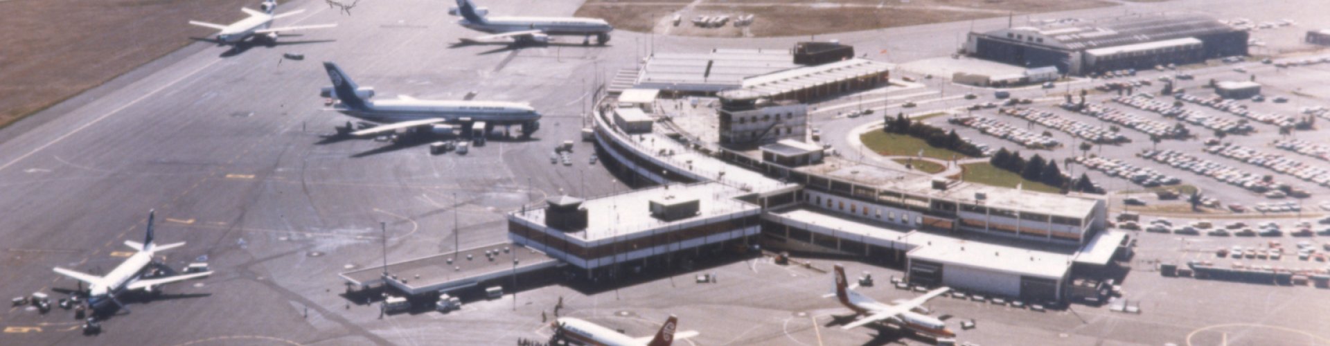 Sunset terminal shot at Christchurch Intl Airport, NZ Airport