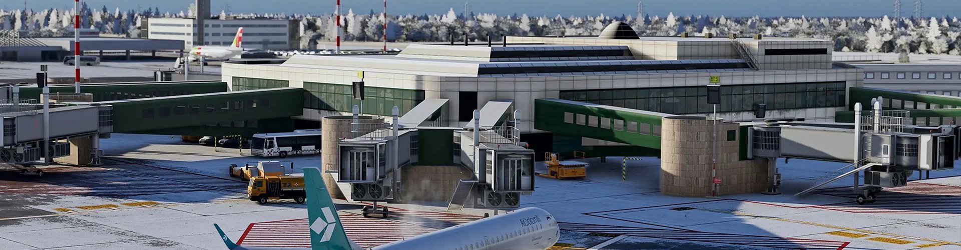 Sunset terminal shot at Malpensa Airport, IT Airport