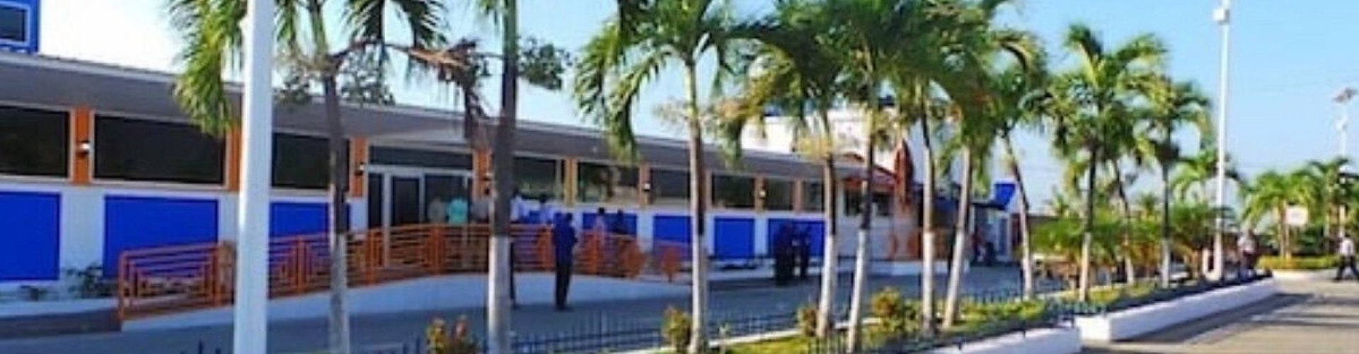 Sunset view of Cap Haitien Airport terminal