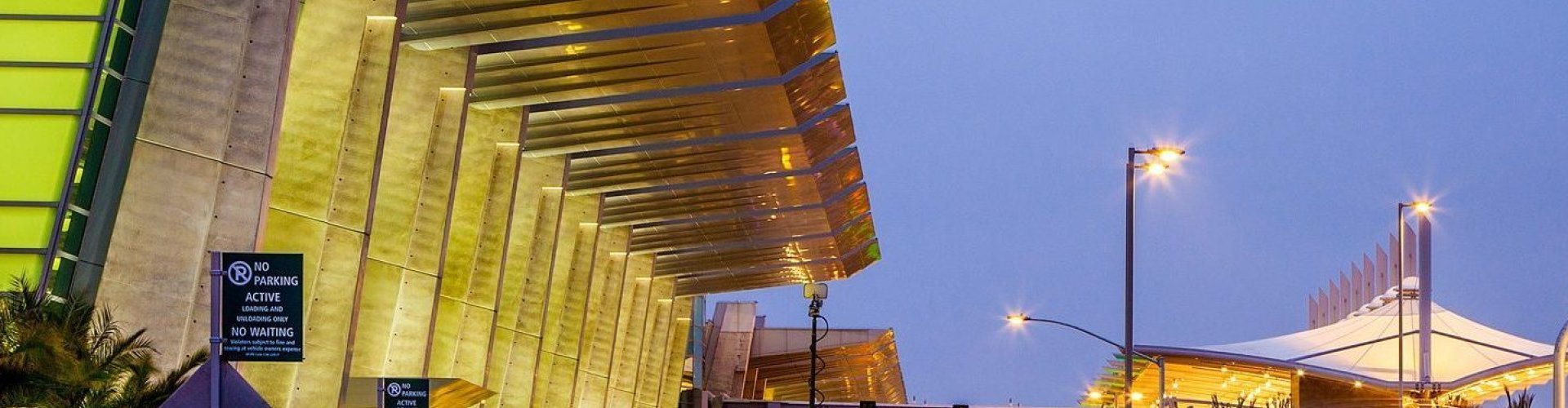 Family arrivals at San Diego International Airport, CA, US Airport