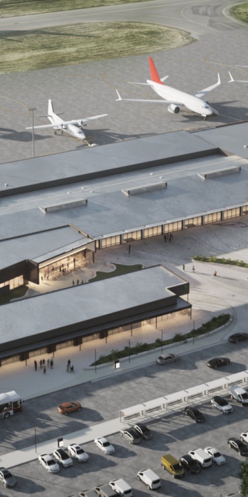 Calm family lounge area at Hobart Intl Airport, AU Airport