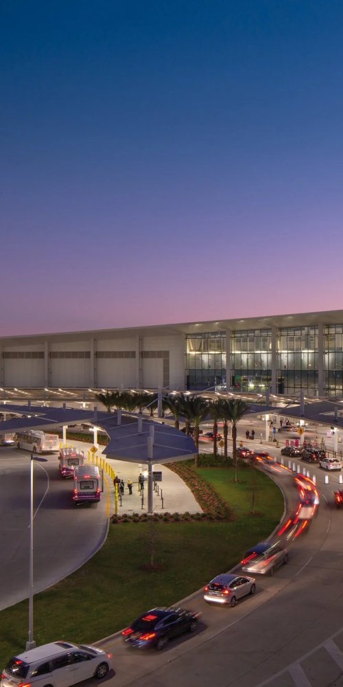 Comfortable family seating area at Louis Armstrong New Orleans Intl Airport