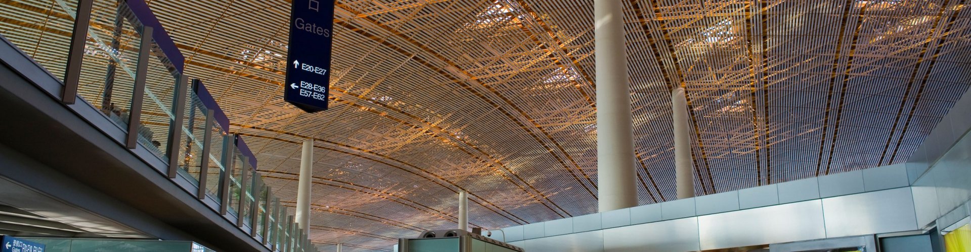 Sunset terminal shot at Beijing Capital Airport, CN Airport