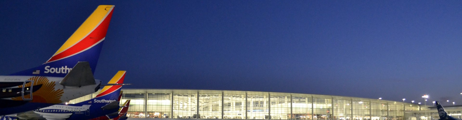 Family arrivals at Louis Armstrong New Orleans Intl Airport, LA, US Airport