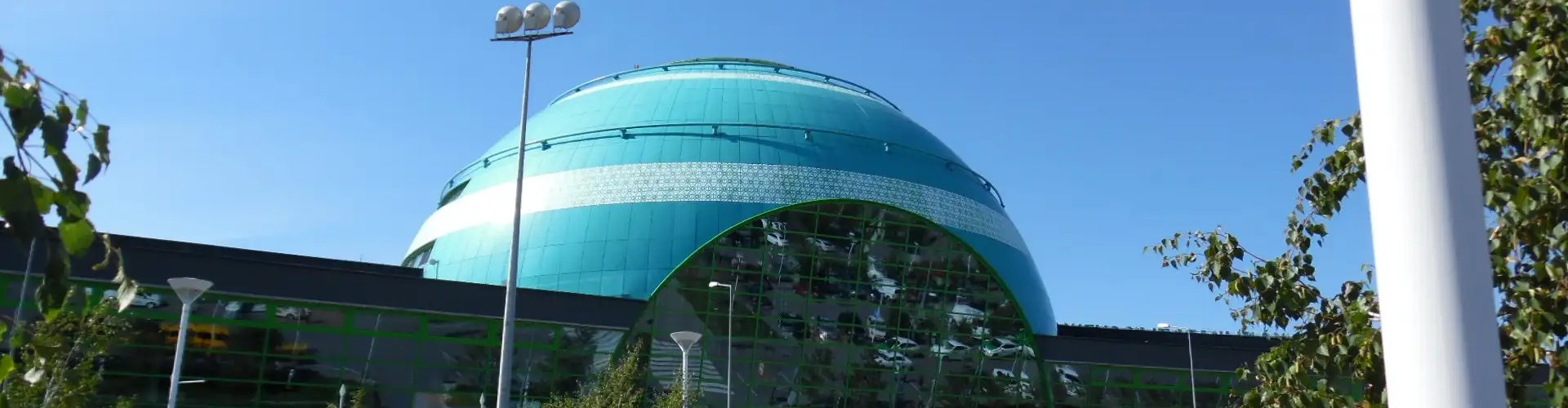 Sunset terminal view at Astana Airport, KZ Airport