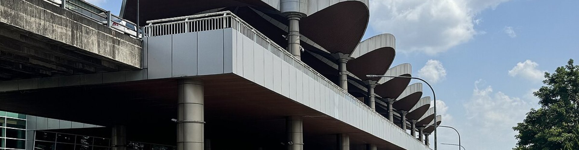 Sunset view of Kuching Airport terminal