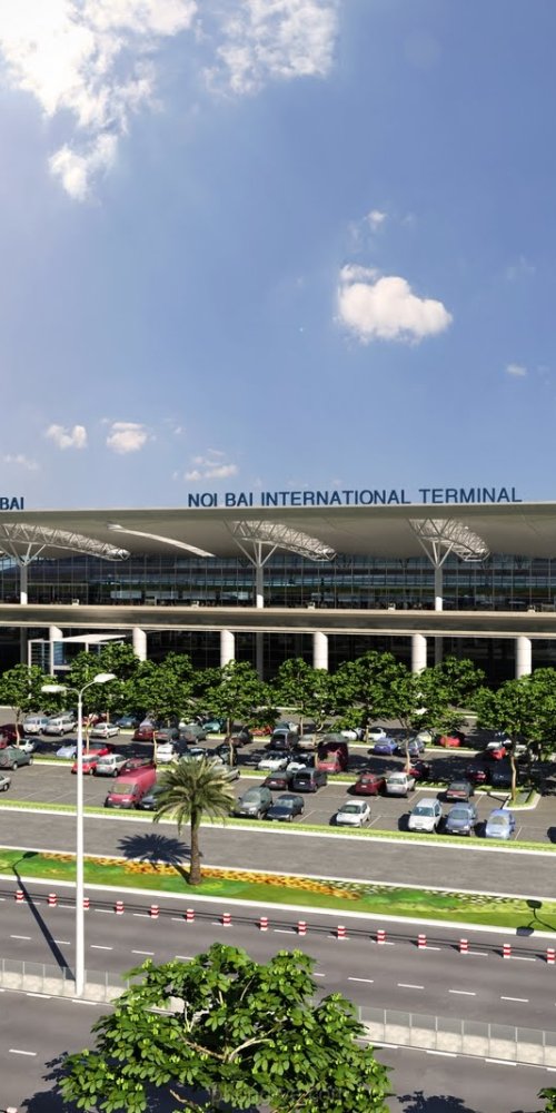 Child enjoying play area at Noi Bai Airport, VN Airport