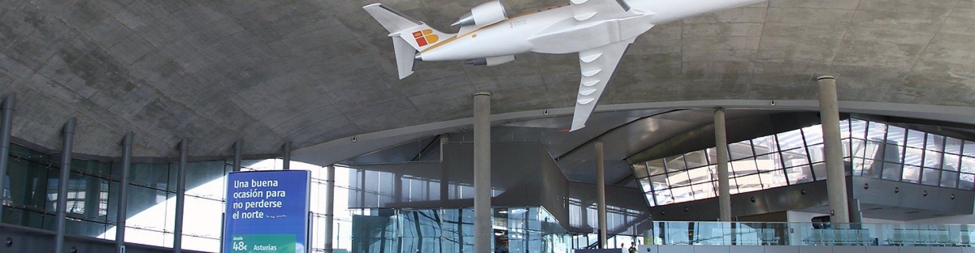 Sunset view of Valencia (Manises) Airport terminal