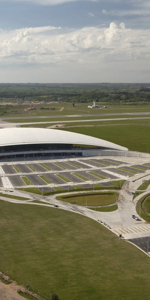 Mother and child resting in quiet nursing room at Carrasco Intl Airport